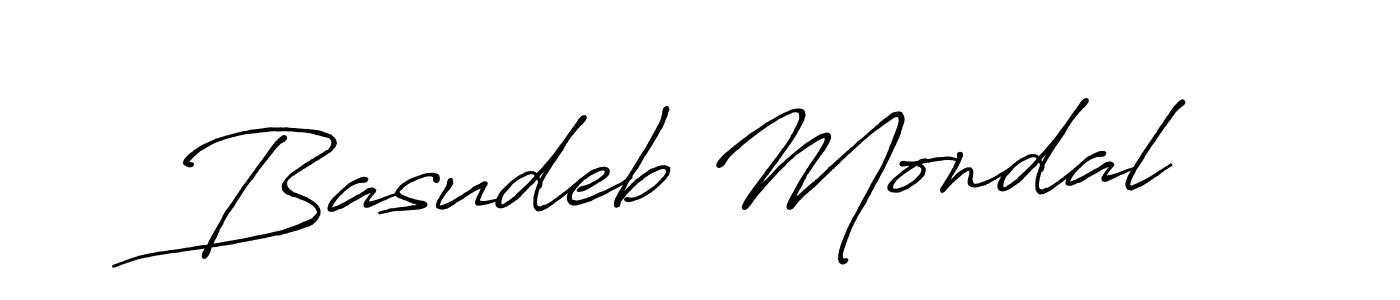 How to make Basudeb Mondal name signature. Use Antro_Vectra_Bolder style for creating short signs online. This is the latest handwritten sign. Basudeb Mondal signature style 7 images and pictures png