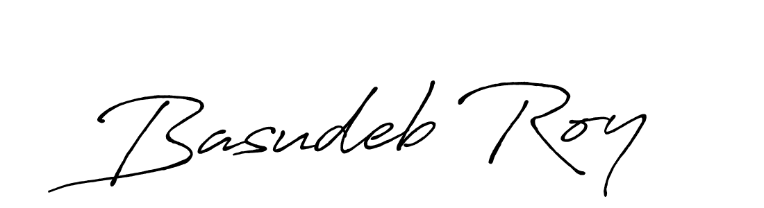 Antro_Vectra_Bolder is a professional signature style that is perfect for those who want to add a touch of class to their signature. It is also a great choice for those who want to make their signature more unique. Get Basudeb Roy name to fancy signature for free. Basudeb Roy signature style 7 images and pictures png