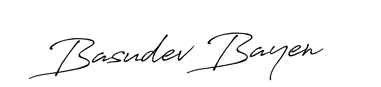 How to make Basudev Bayen signature? Antro_Vectra_Bolder is a professional autograph style. Create handwritten signature for Basudev Bayen name. Basudev Bayen signature style 7 images and pictures png