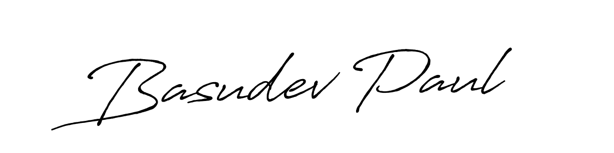 Make a beautiful signature design for name Basudev Paul. With this signature (Antro_Vectra_Bolder) style, you can create a handwritten signature for free. Basudev Paul signature style 7 images and pictures png