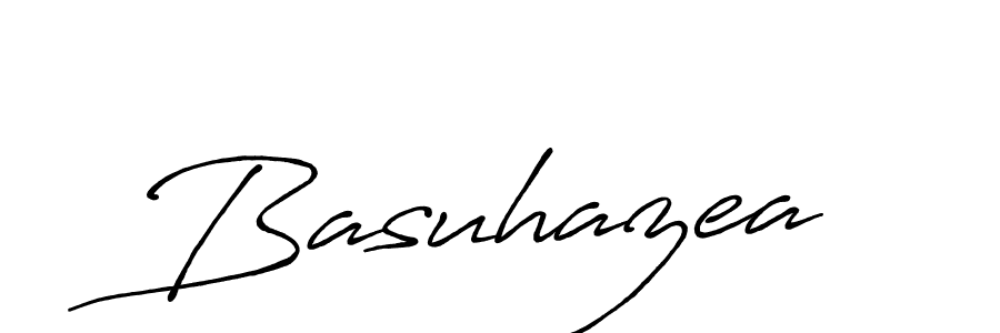 Make a beautiful signature design for name Basuhazea. With this signature (Antro_Vectra_Bolder) style, you can create a handwritten signature for free. Basuhazea signature style 7 images and pictures png