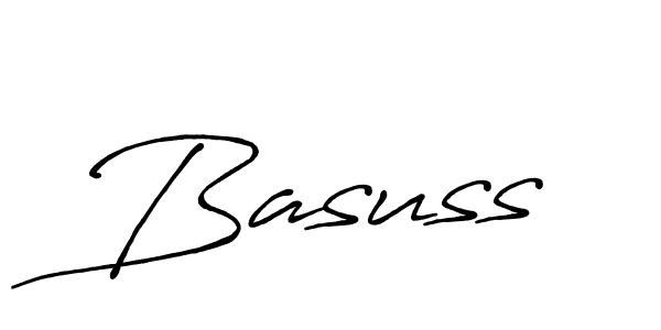 Design your own signature with our free online signature maker. With this signature software, you can create a handwritten (Antro_Vectra_Bolder) signature for name Basuss. Basuss signature style 7 images and pictures png