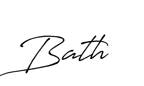 Bath  stylish signature style. Best Handwritten Sign (Antro_Vectra_Bolder) for my name. Handwritten Signature Collection Ideas for my name Bath . Bath  signature style 7 images and pictures png