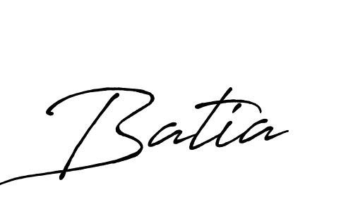 Use a signature maker to create a handwritten signature online. With this signature software, you can design (Antro_Vectra_Bolder) your own signature for name Batia. Batia signature style 7 images and pictures png