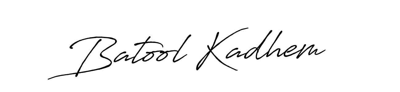 You should practise on your own different ways (Antro_Vectra_Bolder) to write your name (Batool Kadhem) in signature. don't let someone else do it for you. Batool Kadhem signature style 7 images and pictures png