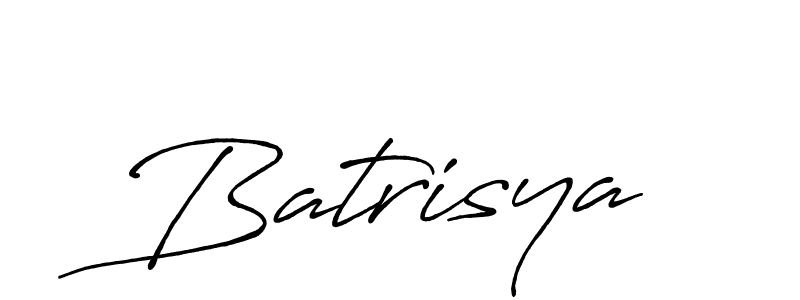 Design your own signature with our free online signature maker. With this signature software, you can create a handwritten (Antro_Vectra_Bolder) signature for name Batrisya. Batrisya signature style 7 images and pictures png