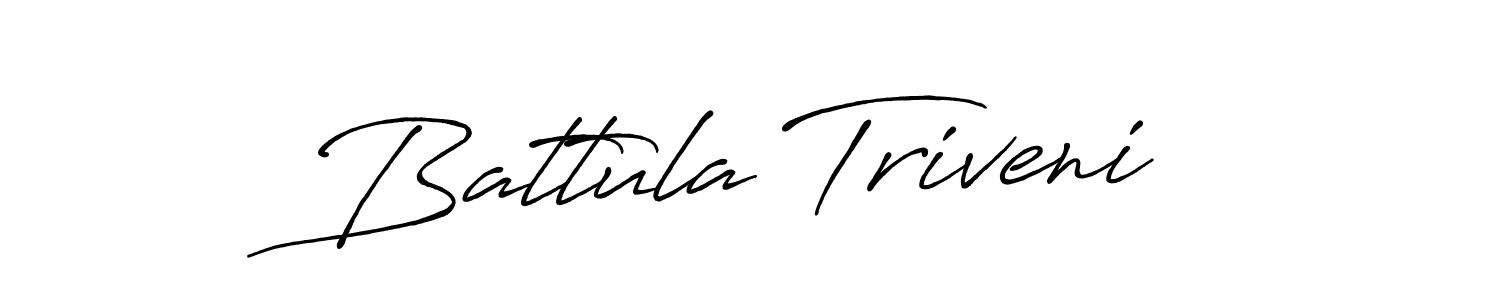 How to make Battula Triveni signature? Antro_Vectra_Bolder is a professional autograph style. Create handwritten signature for Battula Triveni name. Battula Triveni signature style 7 images and pictures png