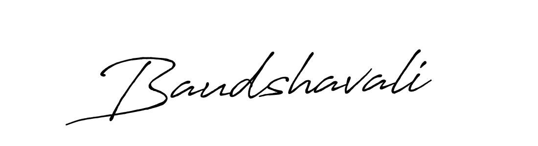 Design your own signature with our free online signature maker. With this signature software, you can create a handwritten (Antro_Vectra_Bolder) signature for name Baudshavali. Baudshavali signature style 7 images and pictures png