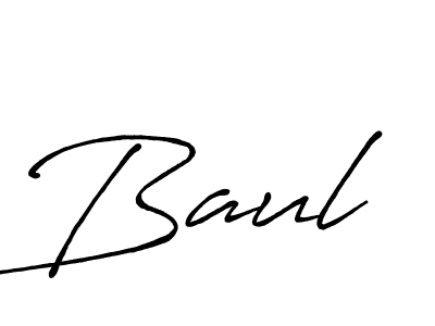Baul stylish signature style. Best Handwritten Sign (Antro_Vectra_Bolder) for my name. Handwritten Signature Collection Ideas for my name Baul. Baul signature style 7 images and pictures png