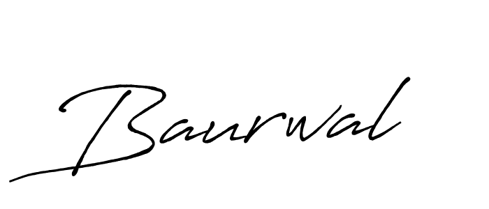 Design your own signature with our free online signature maker. With this signature software, you can create a handwritten (Antro_Vectra_Bolder) signature for name Baurwal. Baurwal signature style 7 images and pictures png