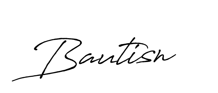 How to make Bautisn signature? Antro_Vectra_Bolder is a professional autograph style. Create handwritten signature for Bautisn name. Bautisn signature style 7 images and pictures png