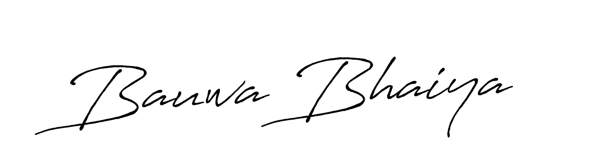 Make a short Bauwa Bhaiya signature style. Manage your documents anywhere anytime using Antro_Vectra_Bolder. Create and add eSignatures, submit forms, share and send files easily. Bauwa Bhaiya signature style 7 images and pictures png