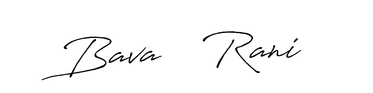 Similarly Antro_Vectra_Bolder is the best handwritten signature design. Signature creator online .You can use it as an online autograph creator for name Bava    Rani. Bava    Rani signature style 7 images and pictures png