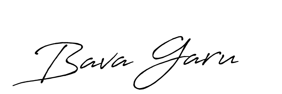 Bava Garu stylish signature style. Best Handwritten Sign (Antro_Vectra_Bolder) for my name. Handwritten Signature Collection Ideas for my name Bava Garu. Bava Garu signature style 7 images and pictures png