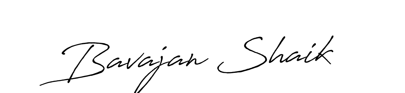 Bavajan Shaik stylish signature style. Best Handwritten Sign (Antro_Vectra_Bolder) for my name. Handwritten Signature Collection Ideas for my name Bavajan Shaik. Bavajan Shaik signature style 7 images and pictures png