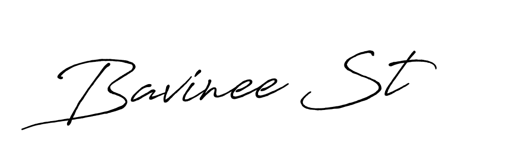 Create a beautiful signature design for name Bavinee St. With this signature (Antro_Vectra_Bolder) fonts, you can make a handwritten signature for free. Bavinee St signature style 7 images and pictures png