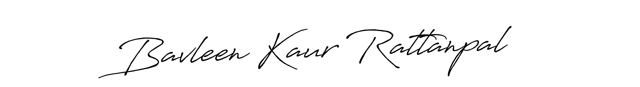 How to make Bavleen Kaur Rattanpal signature? Antro_Vectra_Bolder is a professional autograph style. Create handwritten signature for Bavleen Kaur Rattanpal name. Bavleen Kaur Rattanpal signature style 7 images and pictures png