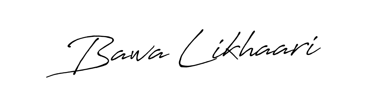 Antro_Vectra_Bolder is a professional signature style that is perfect for those who want to add a touch of class to their signature. It is also a great choice for those who want to make their signature more unique. Get Bawa Likhaari name to fancy signature for free. Bawa Likhaari signature style 7 images and pictures png