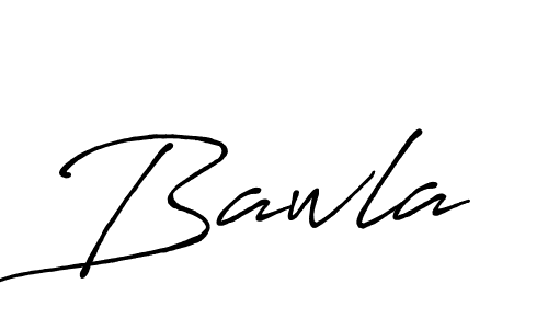Use a signature maker to create a handwritten signature online. With this signature software, you can design (Antro_Vectra_Bolder) your own signature for name Bawla. Bawla signature style 7 images and pictures png