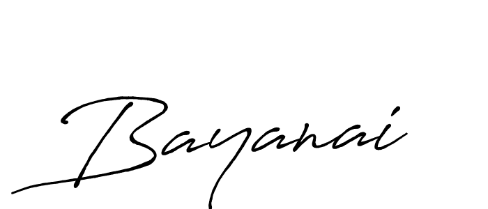 Create a beautiful signature design for name Bayanai. With this signature (Antro_Vectra_Bolder) fonts, you can make a handwritten signature for free. Bayanai signature style 7 images and pictures png