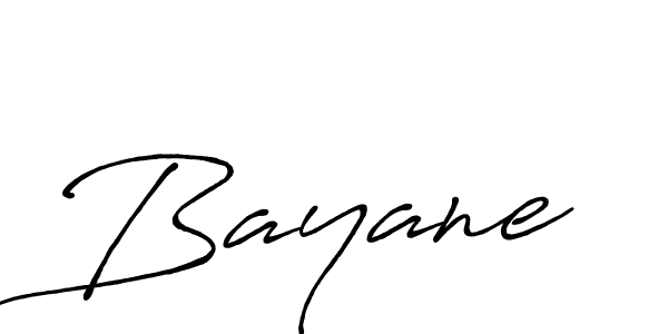 Make a beautiful signature design for name Bayane. With this signature (Antro_Vectra_Bolder) style, you can create a handwritten signature for free. Bayane signature style 7 images and pictures png