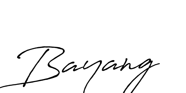 Create a beautiful signature design for name Bayang. With this signature (Antro_Vectra_Bolder) fonts, you can make a handwritten signature for free. Bayang signature style 7 images and pictures png