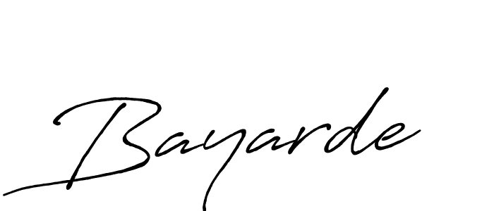 Make a beautiful signature design for name Bayarde. With this signature (Antro_Vectra_Bolder) style, you can create a handwritten signature for free. Bayarde signature style 7 images and pictures png