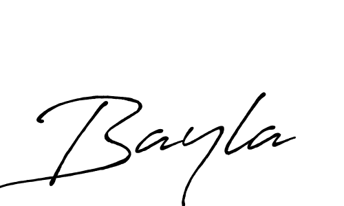 How to make Bayla signature? Antro_Vectra_Bolder is a professional autograph style. Create handwritten signature for Bayla name. Bayla signature style 7 images and pictures png