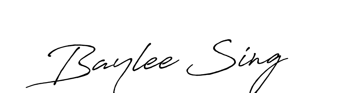How to Draw Baylee Sing signature style? Antro_Vectra_Bolder is a latest design signature styles for name Baylee Sing. Baylee Sing signature style 7 images and pictures png