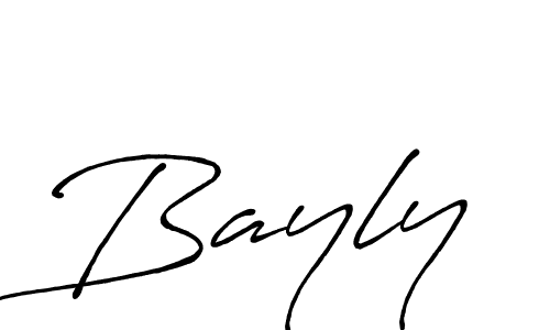 Create a beautiful signature design for name Bayly. With this signature (Antro_Vectra_Bolder) fonts, you can make a handwritten signature for free. Bayly signature style 7 images and pictures png