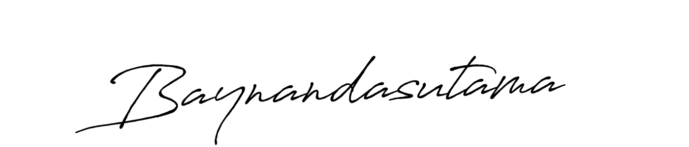 Design your own signature with our free online signature maker. With this signature software, you can create a handwritten (Antro_Vectra_Bolder) signature for name Baynandasutama. Baynandasutama signature style 7 images and pictures png