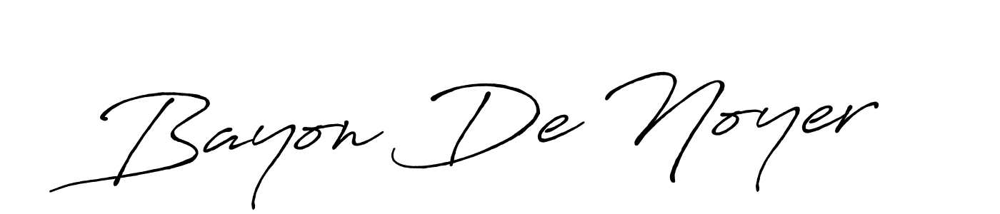 Make a beautiful signature design for name Bayon De Noyer. With this signature (Antro_Vectra_Bolder) style, you can create a handwritten signature for free. Bayon De Noyer signature style 7 images and pictures png