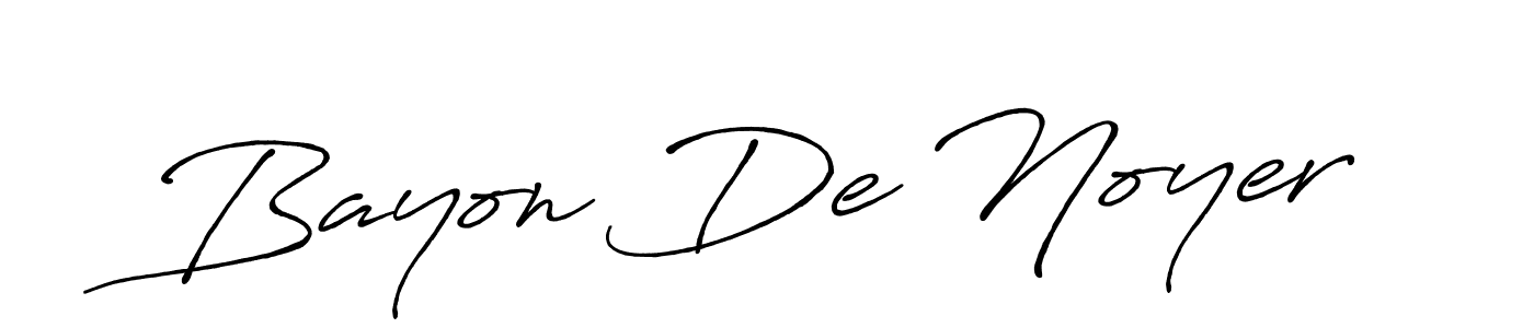 Make a beautiful signature design for name Bayon De Noyer. With this signature (Antro_Vectra_Bolder) style, you can create a handwritten signature for free. Bayon De Noyer signature style 7 images and pictures png