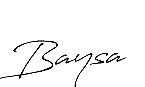 Make a beautiful signature design for name Baysa. With this signature (Antro_Vectra_Bolder) style, you can create a handwritten signature for free. Baysa signature style 7 images and pictures png