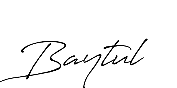Create a beautiful signature design for name Baytul. With this signature (Antro_Vectra_Bolder) fonts, you can make a handwritten signature for free. Baytul signature style 7 images and pictures png