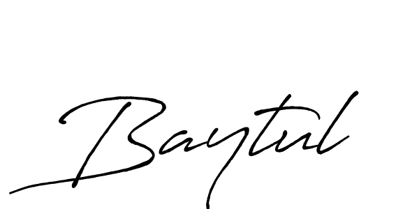 Create a beautiful signature design for name Baytul. With this signature (Antro_Vectra_Bolder) fonts, you can make a handwritten signature for free. Baytul signature style 7 images and pictures png