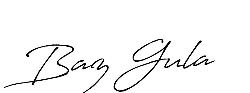 Create a beautiful signature design for name Baz Gula. With this signature (Antro_Vectra_Bolder) fonts, you can make a handwritten signature for free. Baz Gula signature style 7 images and pictures png