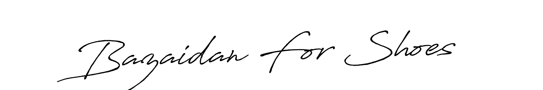 Design your own signature with our free online signature maker. With this signature software, you can create a handwritten (Antro_Vectra_Bolder) signature for name Bazaidan For Shoes. Bazaidan For Shoes signature style 7 images and pictures png