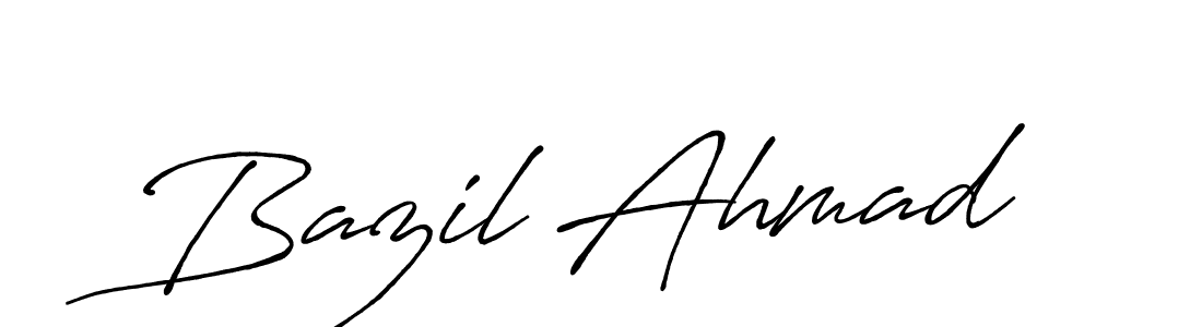 Also we have Bazil Ahmad name is the best signature style. Create professional handwritten signature collection using Antro_Vectra_Bolder autograph style. Bazil Ahmad signature style 7 images and pictures png