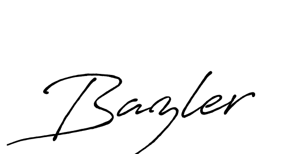 Use a signature maker to create a handwritten signature online. With this signature software, you can design (Antro_Vectra_Bolder) your own signature for name Bazler. Bazler signature style 7 images and pictures png