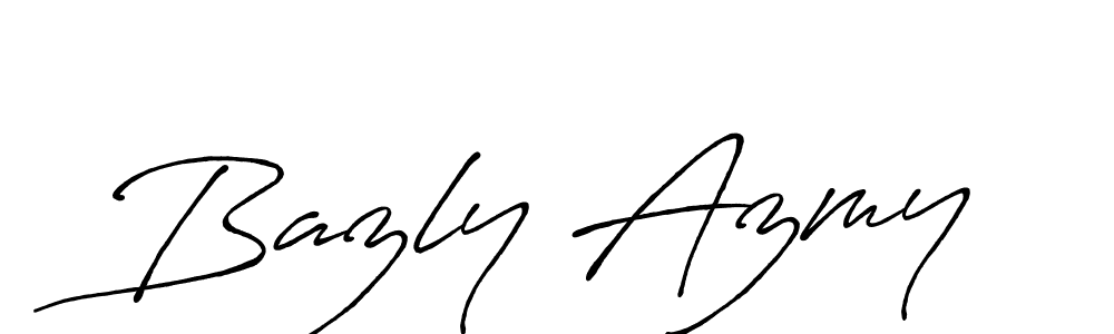 How to Draw Bazly Azmy signature style? Antro_Vectra_Bolder is a latest design signature styles for name Bazly Azmy. Bazly Azmy signature style 7 images and pictures png