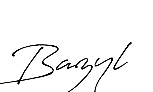 Design your own signature with our free online signature maker. With this signature software, you can create a handwritten (Antro_Vectra_Bolder) signature for name Bazyl. Bazyl signature style 7 images and pictures png