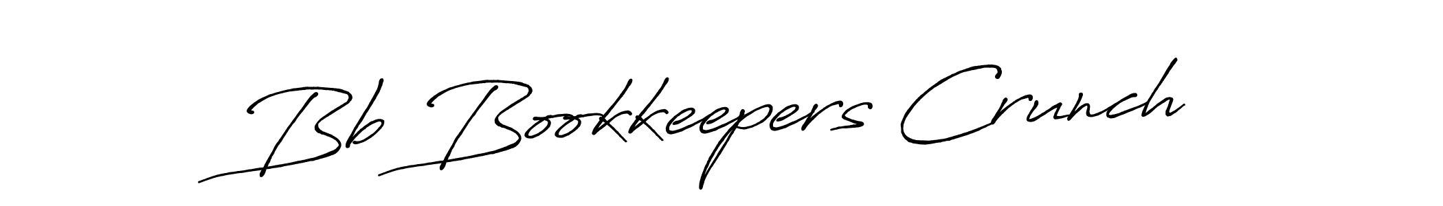 How to make Bb Bookkeepers Crunch name signature. Use Antro_Vectra_Bolder style for creating short signs online. This is the latest handwritten sign. Bb Bookkeepers Crunch signature style 7 images and pictures png