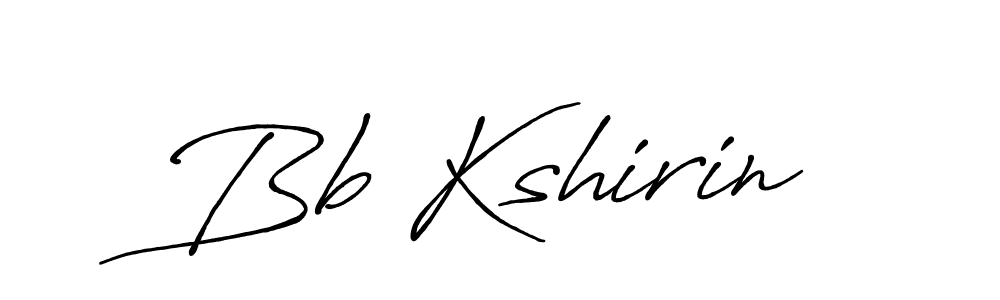 Similarly Antro_Vectra_Bolder is the best handwritten signature design. Signature creator online .You can use it as an online autograph creator for name Bb Kshirin. Bb Kshirin signature style 7 images and pictures png