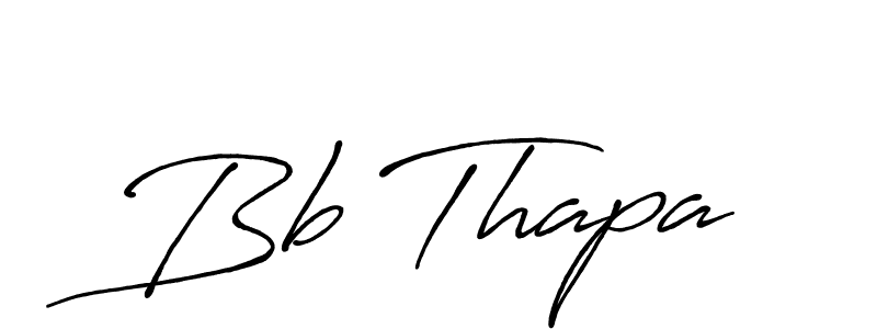 Bb Thapa stylish signature style. Best Handwritten Sign (Antro_Vectra_Bolder) for my name. Handwritten Signature Collection Ideas for my name Bb Thapa. Bb Thapa signature style 7 images and pictures png