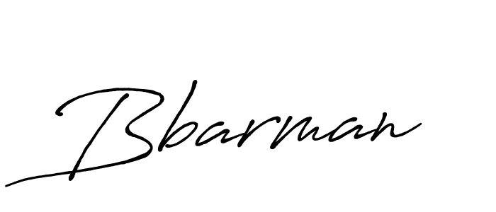 Design your own signature with our free online signature maker. With this signature software, you can create a handwritten (Antro_Vectra_Bolder) signature for name Bbarman. Bbarman signature style 7 images and pictures png