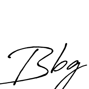 Design your own signature with our free online signature maker. With this signature software, you can create a handwritten (Antro_Vectra_Bolder) signature for name Bbg. Bbg signature style 7 images and pictures png