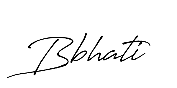 Create a beautiful signature design for name Bbhati. With this signature (Antro_Vectra_Bolder) fonts, you can make a handwritten signature for free. Bbhati signature style 7 images and pictures png