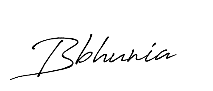 Use a signature maker to create a handwritten signature online. With this signature software, you can design (Antro_Vectra_Bolder) your own signature for name Bbhunia. Bbhunia signature style 7 images and pictures png