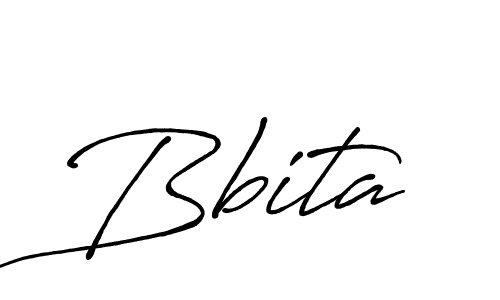 Similarly Antro_Vectra_Bolder is the best handwritten signature design. Signature creator online .You can use it as an online autograph creator for name Bbita. Bbita signature style 7 images and pictures png